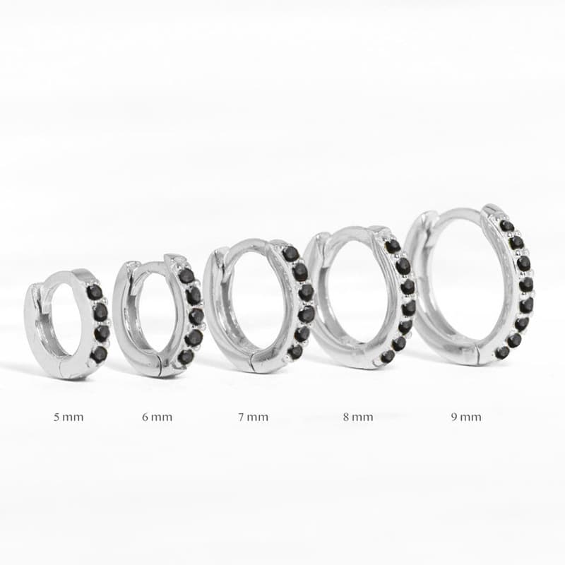 Amazon European and American cross-border best-selling circle diamond earrings earrings zircon earrings light luxury fashion earrings jewelry 8