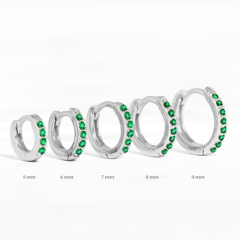 Amazon European and American cross-border best-selling circle diamond earrings earrings zircon earrings light luxury fashion earrings jewelry 10