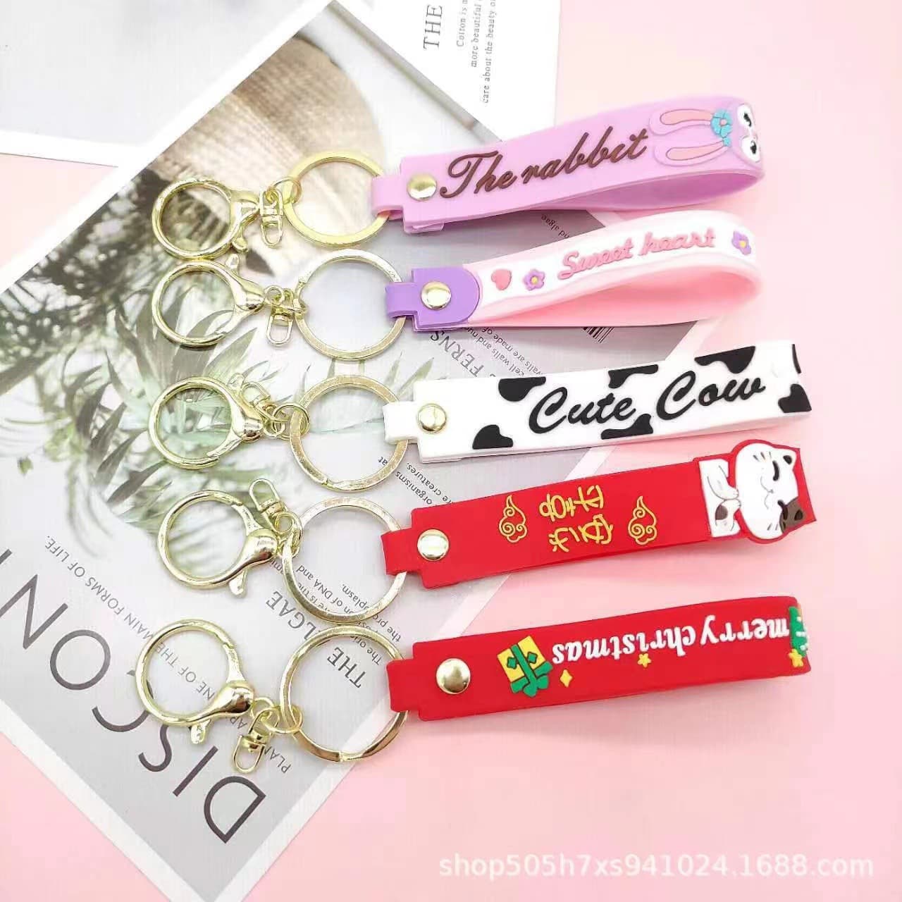 Internet celebrity Berry has troubles Lina Belle leather rope keychain cute trendy doll fashion gadgets wholesale 2