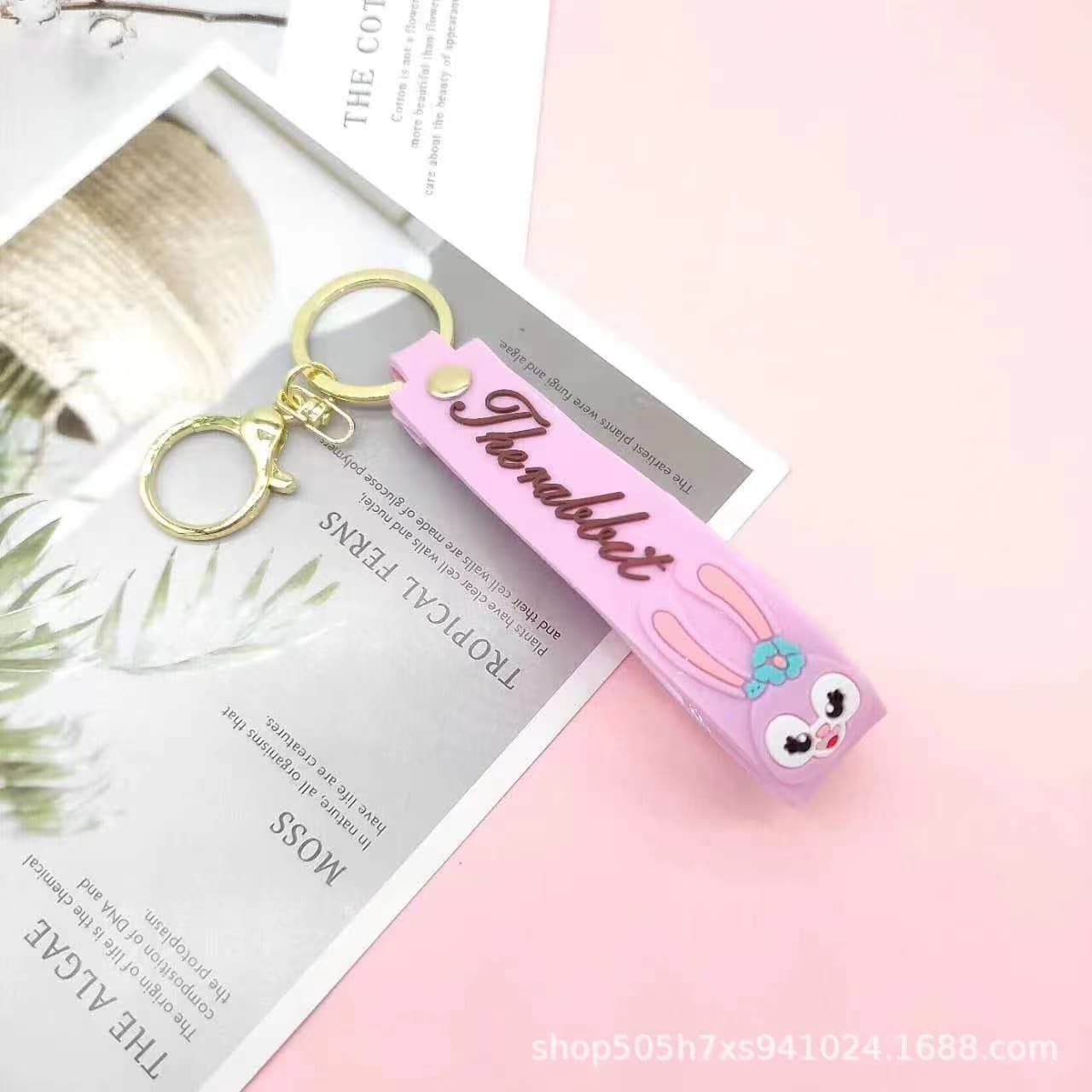 Internet celebrity Berry has troubles Lina Belle leather rope keychain cute trendy doll fashion gadgets wholesale 5