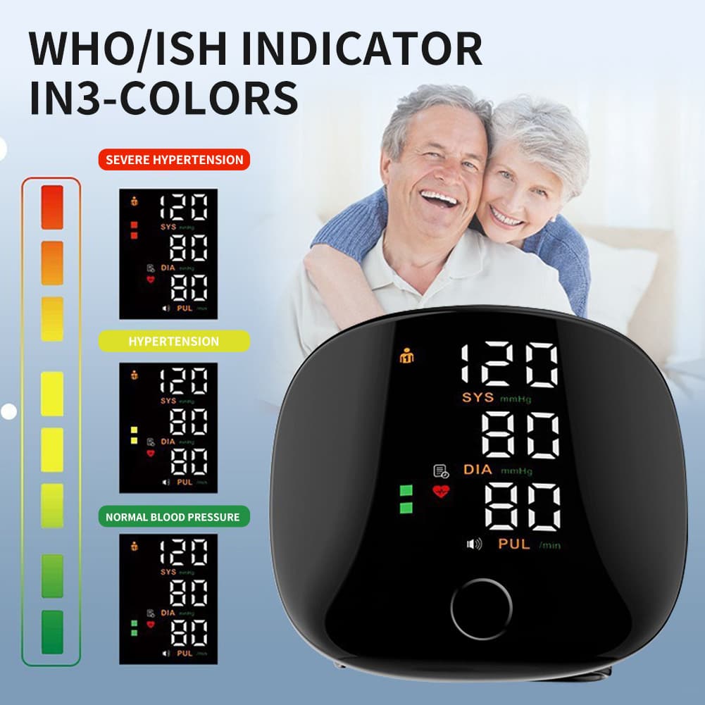 Cross-border English version electronic blood pressure monitor wrist split pump home monitor high-precision multi-national voice manufacturer 4