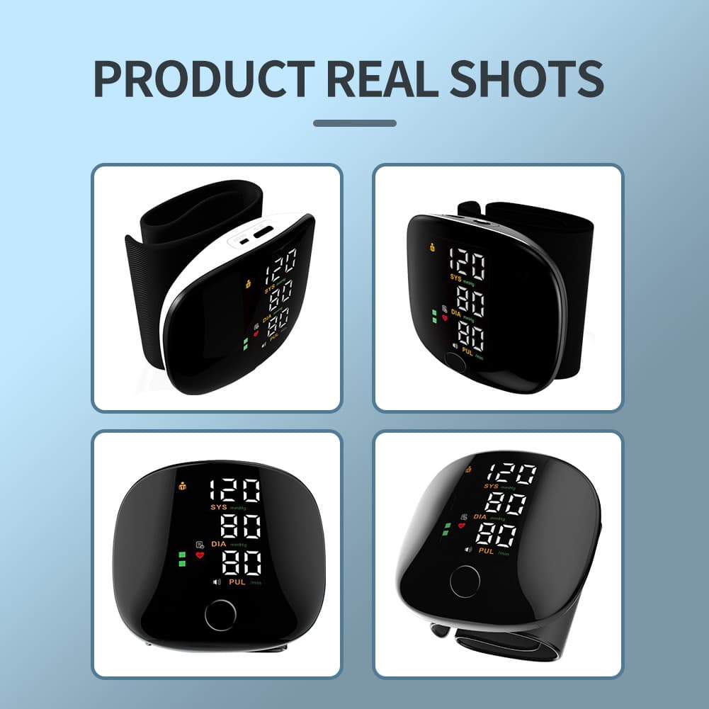 Cross-border English version electronic blood pressure monitor wrist split pump home monitor high-precision multi-national voice manufacturer 5