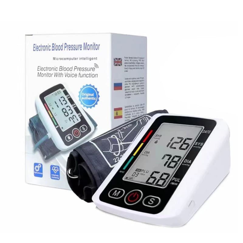 Cross-border English version electronic blood pressure monitor wrist split pump home monitor high-precision multi-national voice manufacturer 9