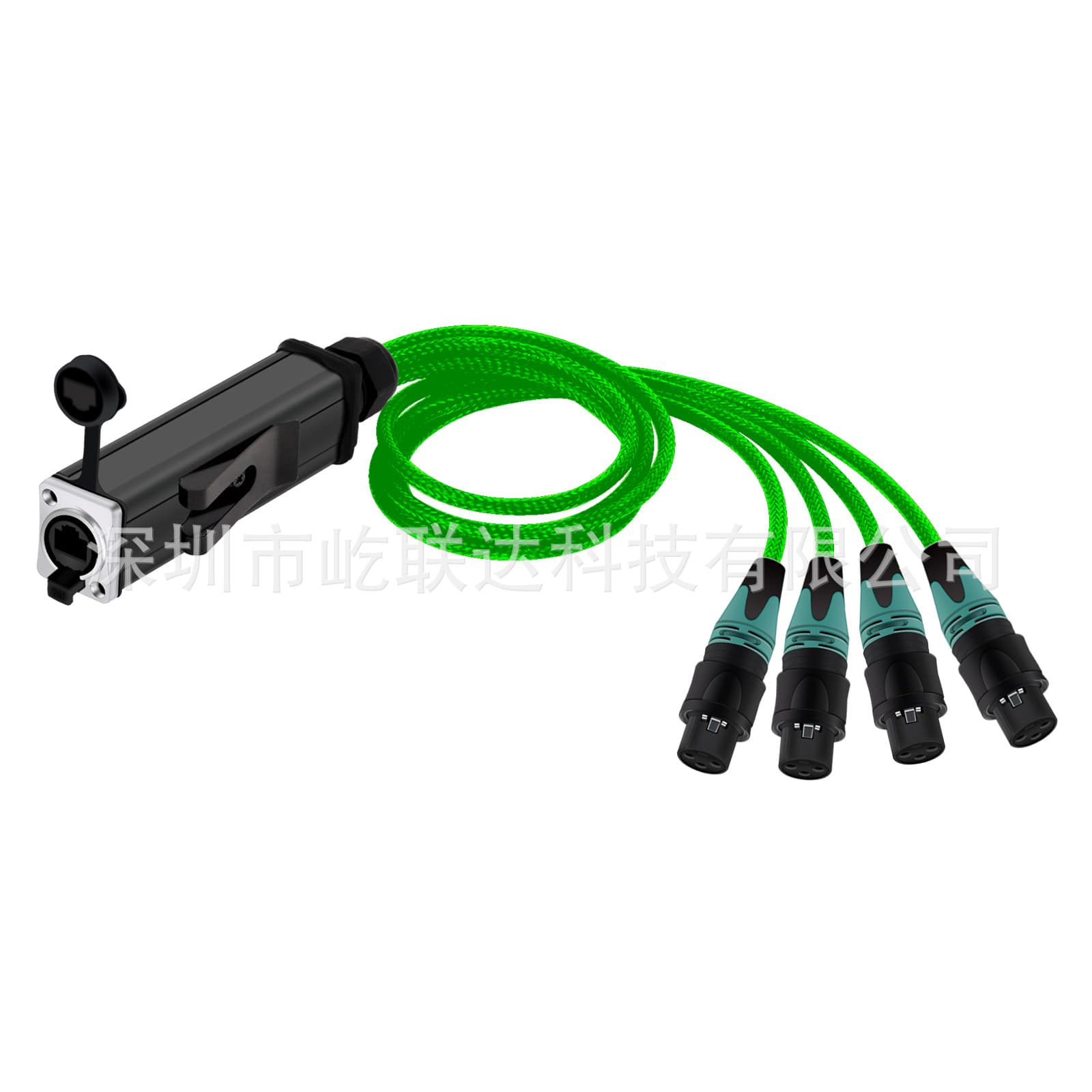 Waterproof RJ45 shielded network signal cable Ethernet power cable microphone microphone cable audio cable 4
