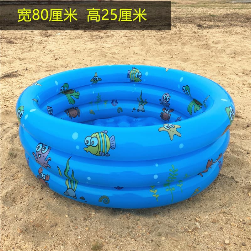 Inflatable round swimming and fishing pool for children and babies home large paddling pool indoor baby child ocean ball pool 5
