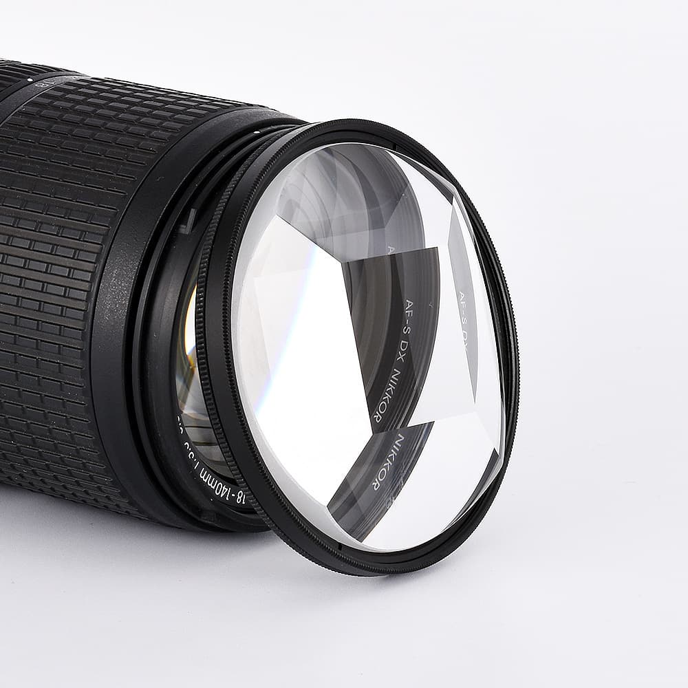 Four plus one side split-image special effects camera filter prism repeating image camera SLR lens accessories film and television 1
