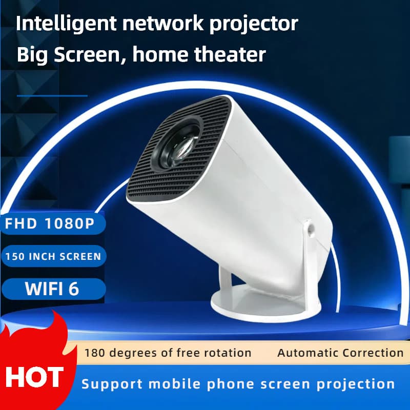 Cross-border mini projector p30pro Android HD 4k home theater portable mobile phone projector 1