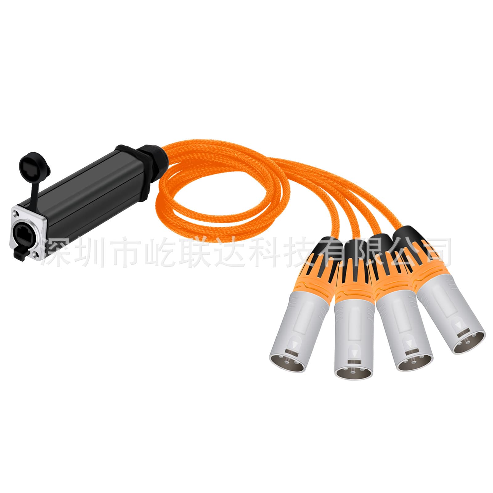 Waterproof RJ45 shielded network signal cable Ethernet power cable microphone microphone cable audio cable 4