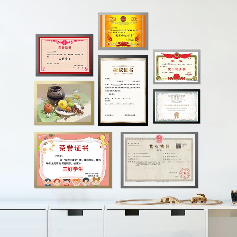 Business license frame poster soft magnetic sticker A4 certificate transparent picture frame magnetic photo frame A4 magnetic sticky note display sticker 5