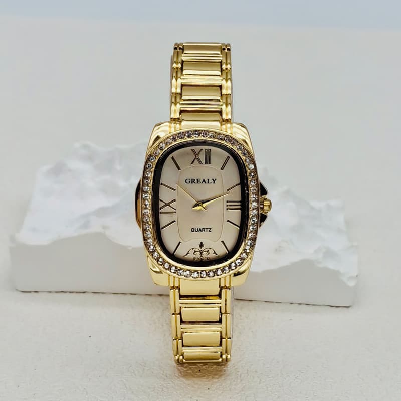 Cross-border foreign trade new style fashionable Roman women's watch luxury high-end rhinestone watch quartz watch for women 1
