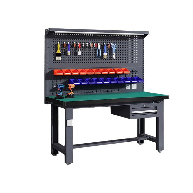 Heavy-duty anti-static workbench, stainless steel fitter's bench, electrician's table, thickened experimental model, workshop operation inspection table 6