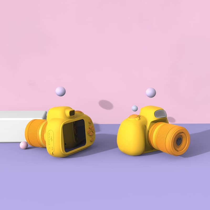 Cross-border popular portable mini cartoon SLR children's digital action camera SLR 4