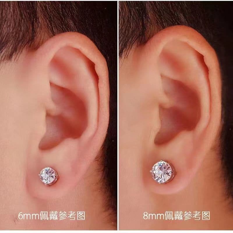 [Daily Sales 999+] Explosive Strong Magnetic Men's Flash Diamond Zircon Magnetic Cochlear Nails Ear Clip Ear Nail Women's Ear Bone Clip Personalized 10