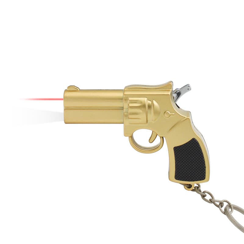 204 Mini Multi-Function Two-in-One Toy Small Pistol Infrared Laser Light + Keychain Small Flashlight 4