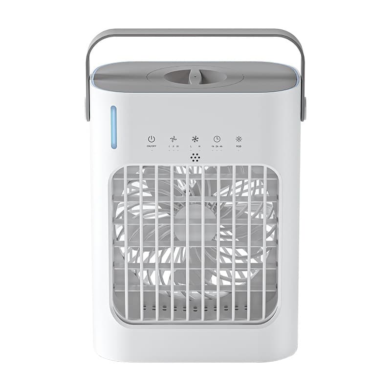 Amazon's new mini portable spray water-cooling fan smart air conditioning fan with water and humidification mist fan desktop 6