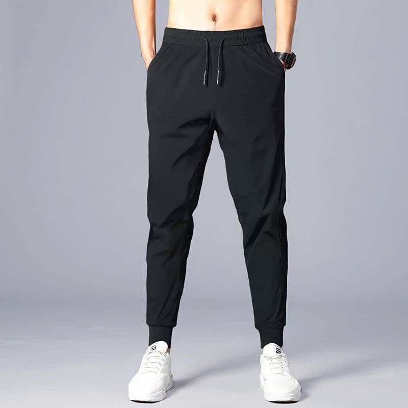 Long pants men's casual pants summer ice silk thin loose quick-drying harem leggings trendy sports pants for men 2