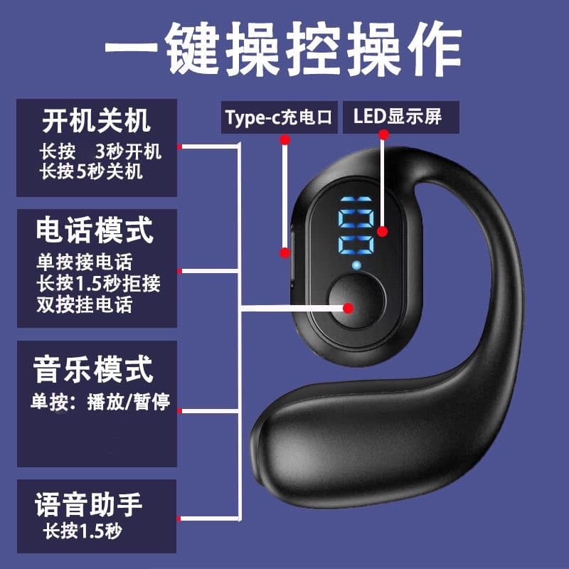 Ultra-clear calls, long battery life, suitable for Huawei, vivo, Apple, OPPO Bluetooth 2025 headphones, new Xiaomi headphones 5