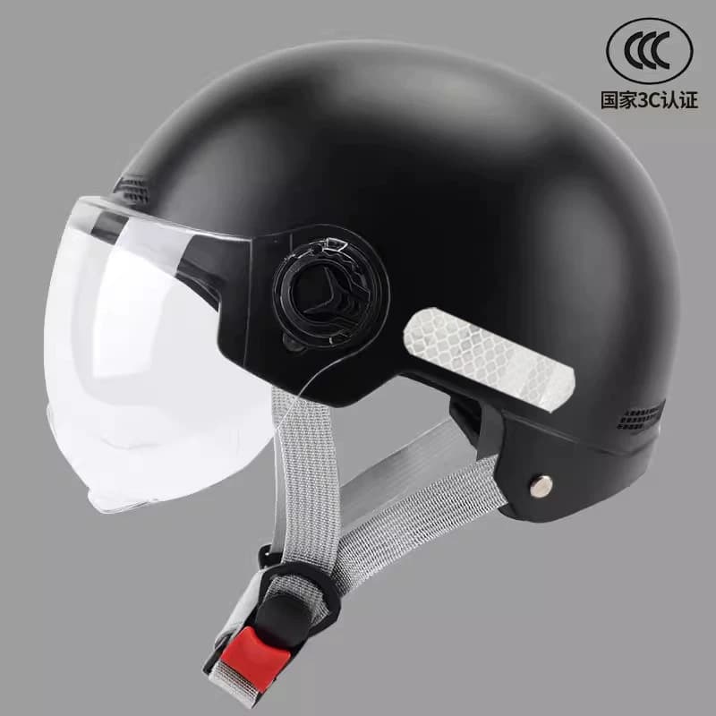 New national standard 3C certified electric vehicle helmet for women summer sun protection battery motorcycle half helmet men's four-season safety helmet 8