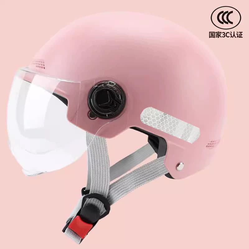 New national standard 3C certified electric vehicle helmet for women summer sun protection battery motorcycle half helmet men's four-season safety helmet 10