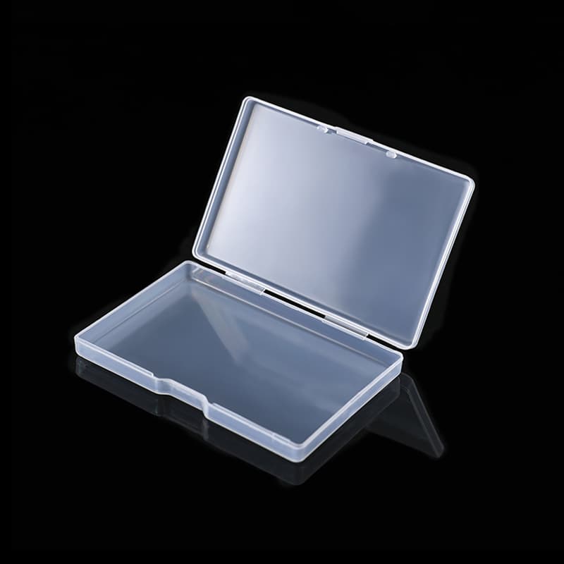 Rectangular pp transparent plastic business card box, playing cards, fishing gear, card box, spare parts, plastic packaging box, card box 3