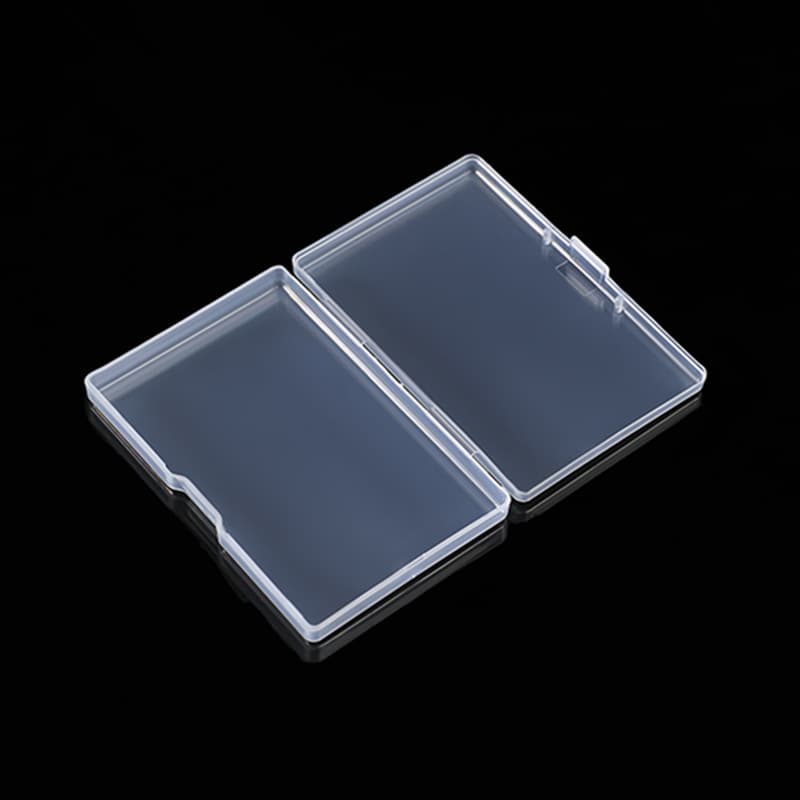 Rectangular pp transparent plastic business card box, playing cards, fishing gear, card box, spare parts, plastic packaging box, card box 4