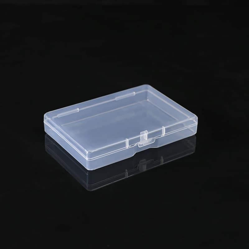 Rectangular pp transparent plastic business card box, playing cards, fishing gear, card box, spare parts, plastic packaging box, card box 5