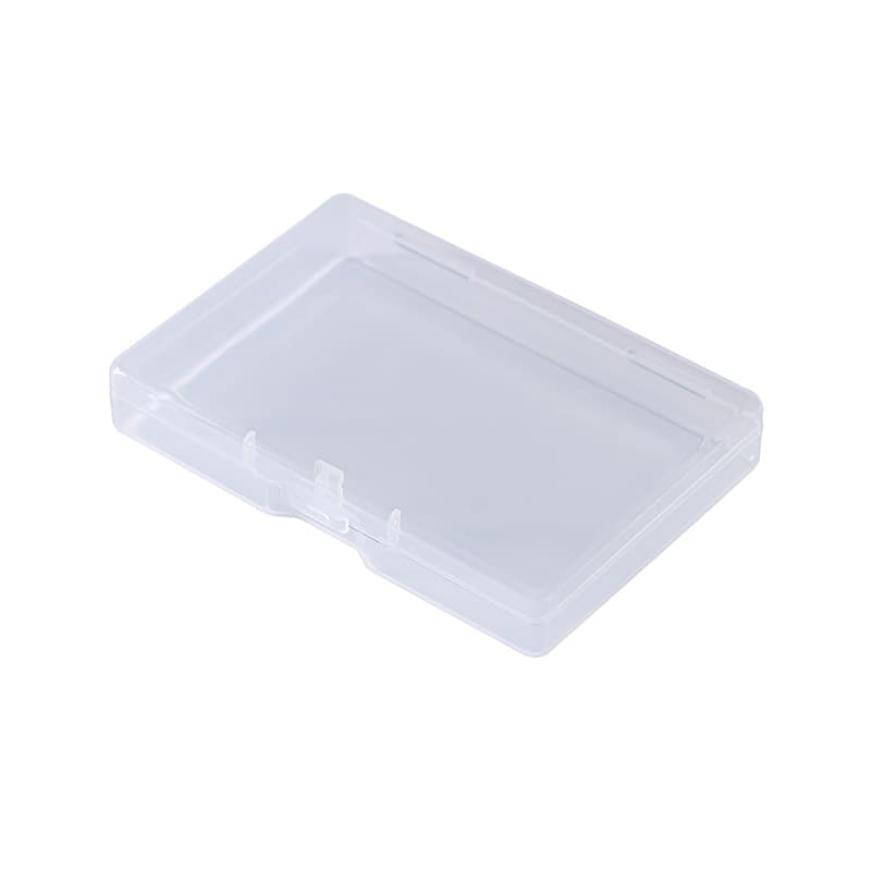 Rectangular pp transparent plastic business card box, playing cards, fishing gear, card box, spare parts, plastic packaging box, card box 6