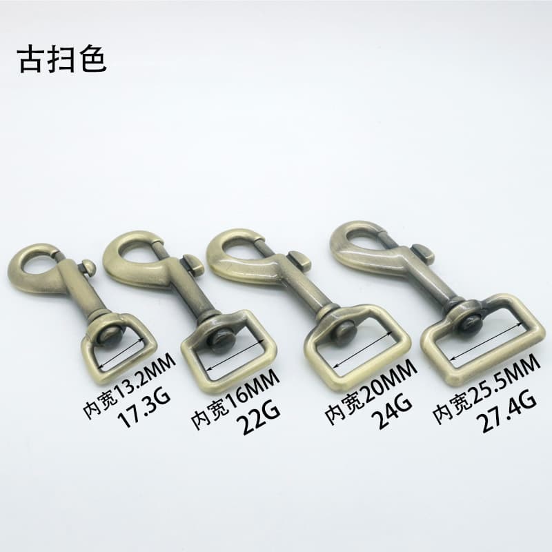 Manufacturer wholesale pet supplies leash dog buckle webbing hook zinc alloy shoulder strap hook buckle hardware accessories 3