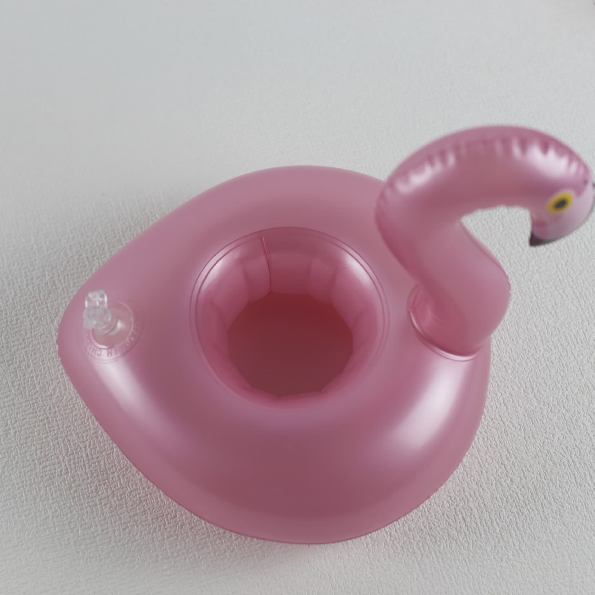 PVC inflatable flamingo cup holder bird coaster swimming pool swimming baby bath water supplies 4