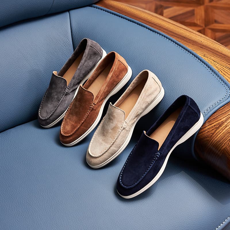 Cross-border British loafers retro casual slip-on men's loafers flat casual lazy loafers for men 1