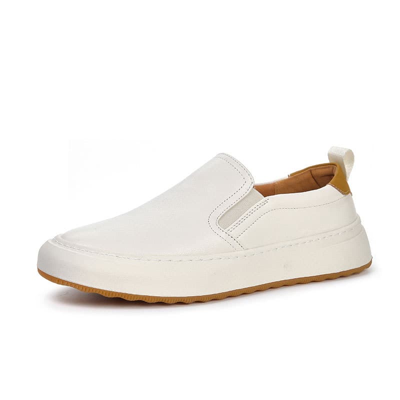 Men's Shoes 2025 New Men's Genuine Leather Casual Shoes Breathable Loafers Slip-on Loafers Breathable and Comfortable 6