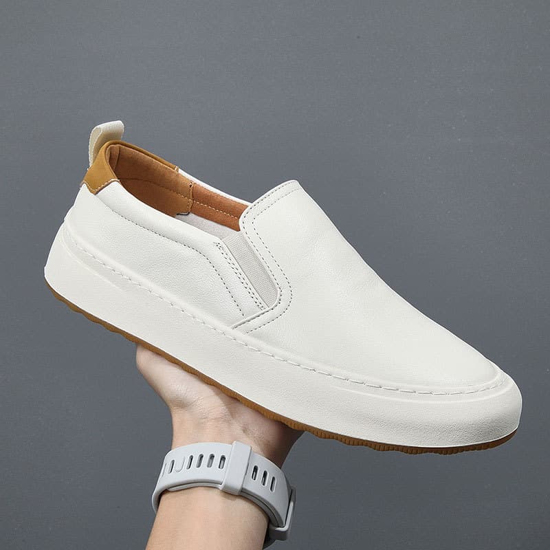 Men's Shoes 2025 New Men's Genuine Leather Casual Shoes Breathable Loafers Slip-on Loafers Breathable and Comfortable 1