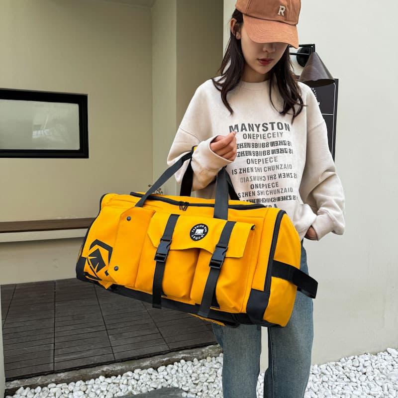Fashionable large-capacity portable travel bag for men and women multifunctional sports fitness bag dry and wet separate luggage backpack 3