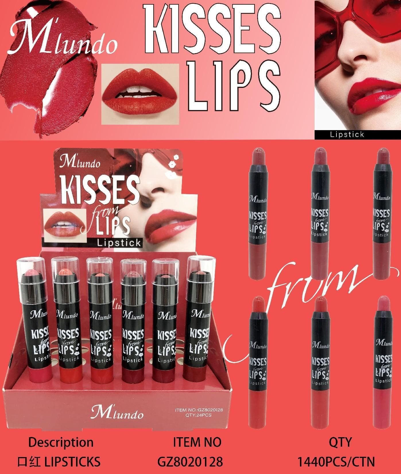 Mlundo velvet matte lipstick is long-lasting, waterproof, moisturizing, not easy to fade, non-stick cup lipstick cosmetics 8