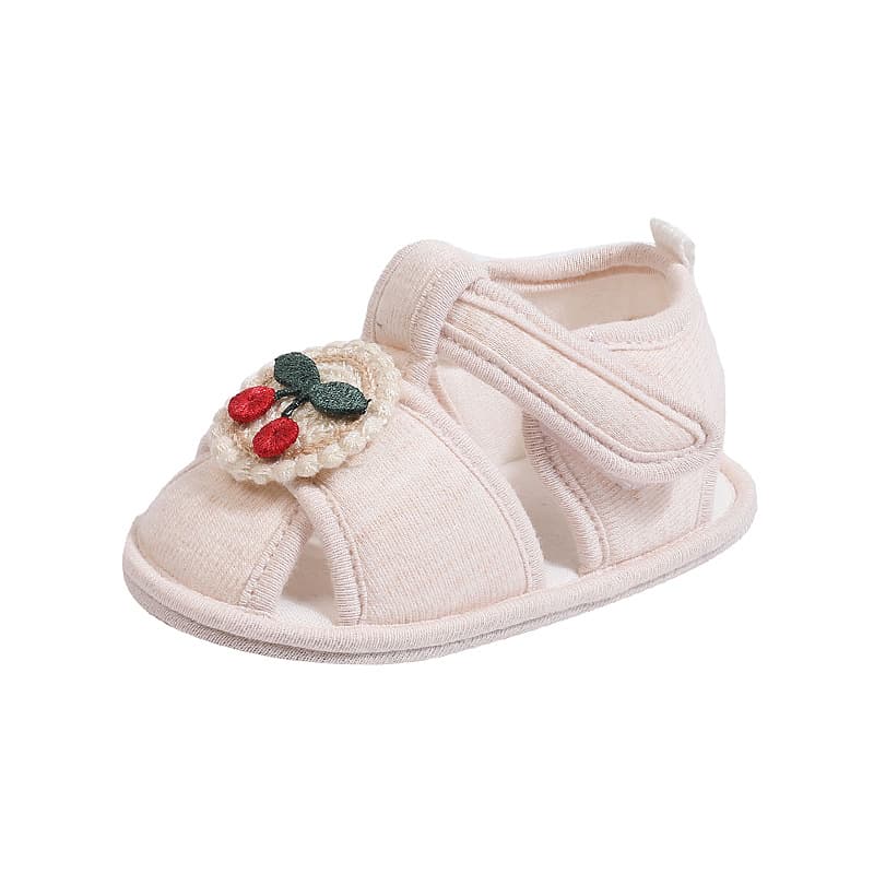 Baby sandals breathable summer newborn baby toddler shoes soft sole non-slip outer wear 0-12 months one year old boys and girls 6