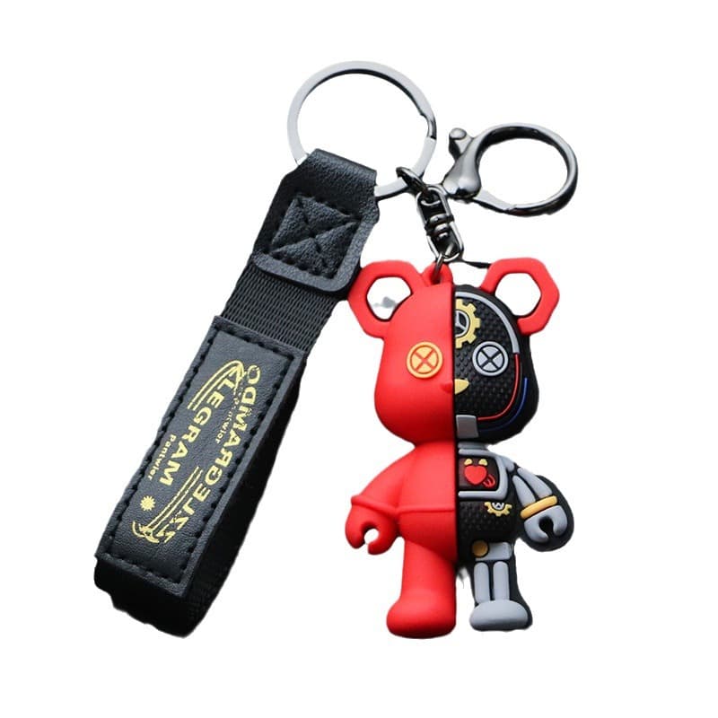 Cross-border popular cartoon mechanical bear keychain mechanical bear doll trendy bag pendant pendant gift wholesale 6