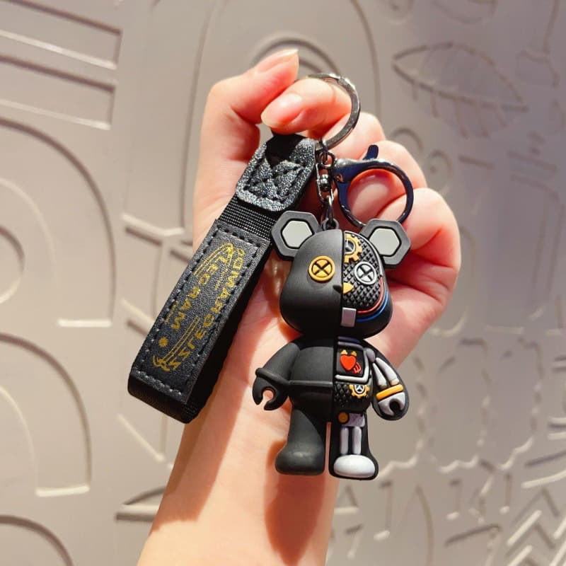 Cross-border popular cartoon mechanical bear keychain mechanical bear doll trendy bag pendant pendant gift wholesale 7