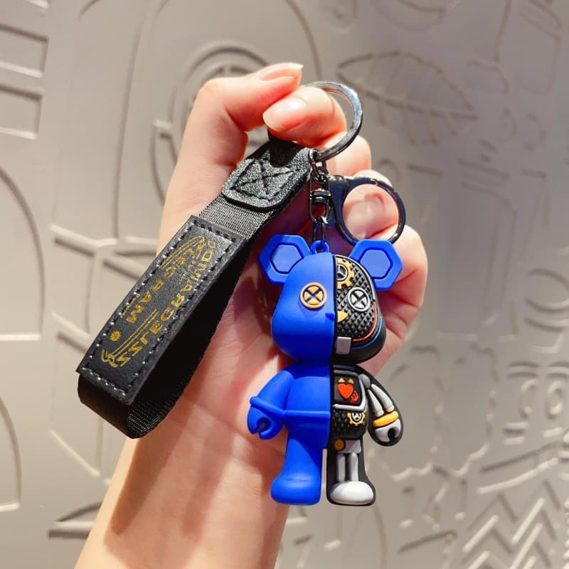 Cross-border popular cartoon mechanical bear keychain mechanical bear doll trendy bag pendant pendant gift wholesale 8