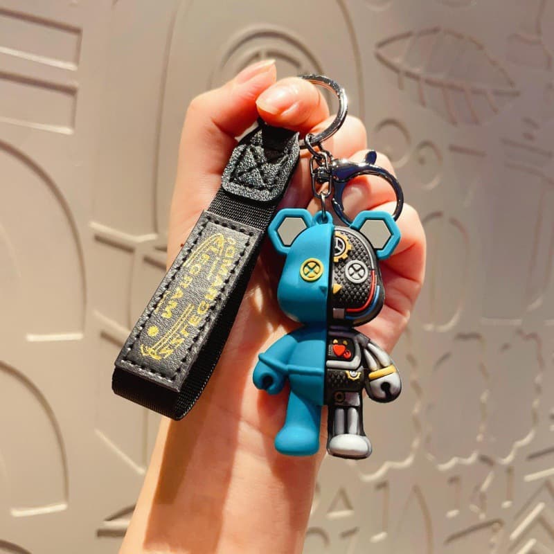 Cross-border popular cartoon mechanical bear keychain mechanical bear doll trendy bag pendant pendant gift wholesale 9