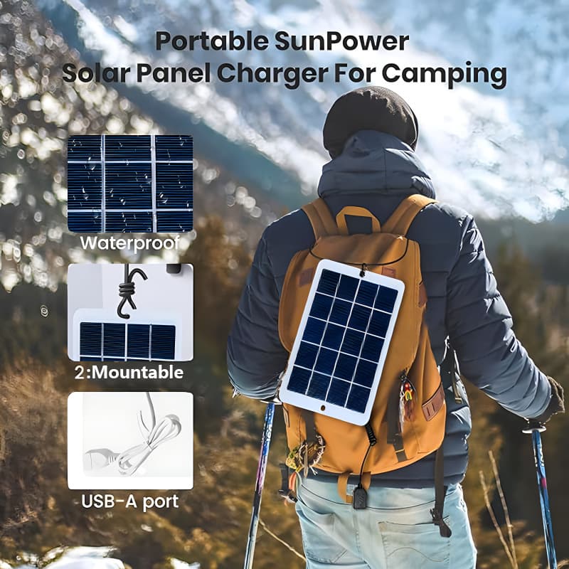 5V3W solar flexible photovoltaic panel portable USB output outdoor energy storage mobile phone power supply charging board 4