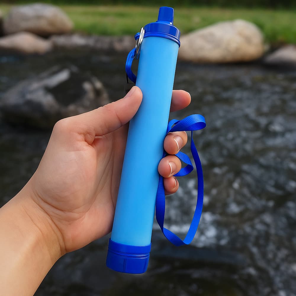 Outdoor survival water purifier, outdoor drinking water, portable direct drinking filter, straw, survival water purification pen, camping equipment 2