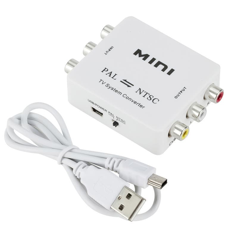 PAL to NTSC video format converter P/N mutual conversion NTSC to PAL converter AV to RAC cable 2