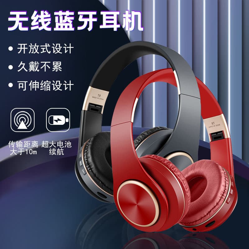 Ultra-long battery life ANC noise reduction portable folding soft large earmuffs head-mounted Bluetooth headset wireless gaming headset 3