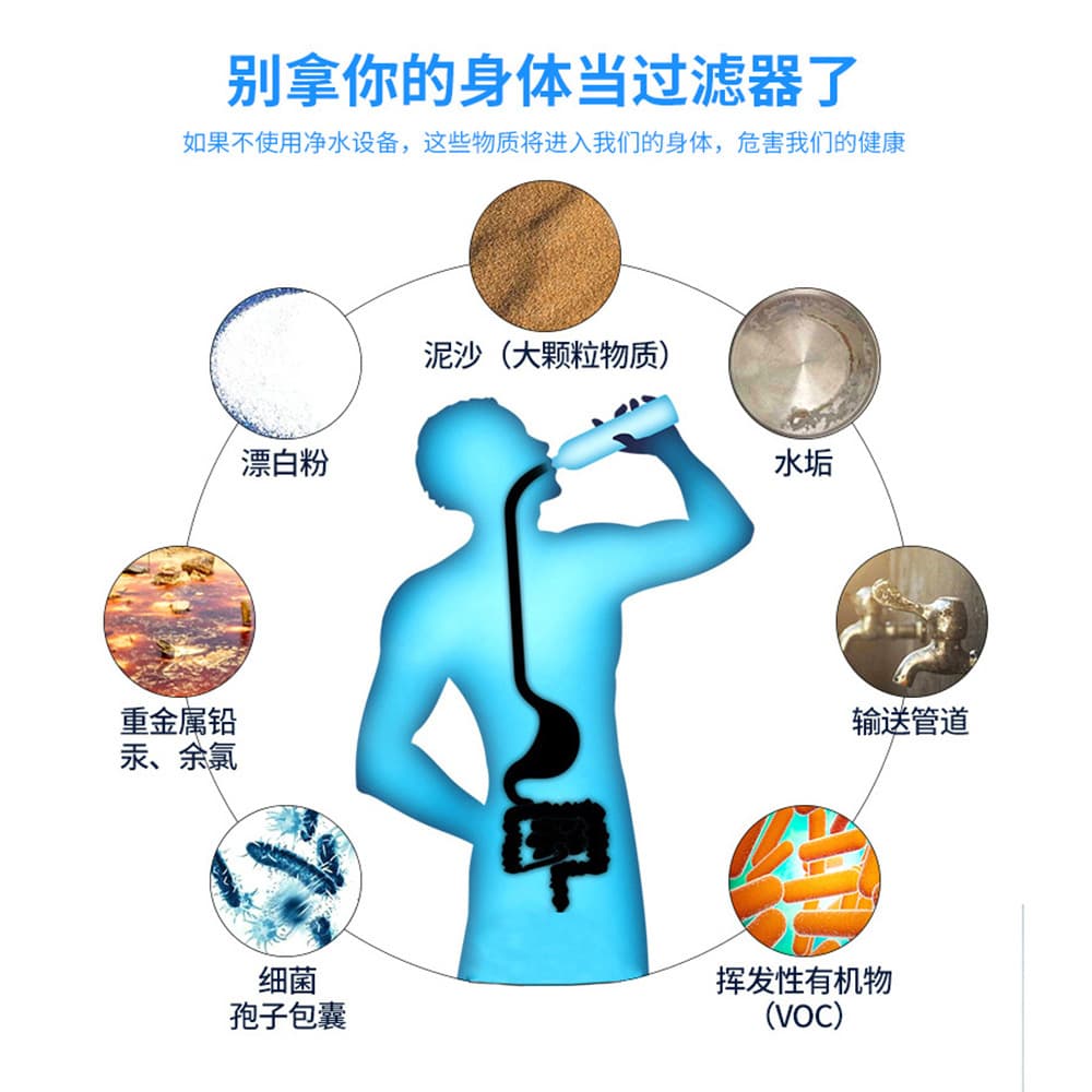 Outdoor water purifier, drinking water purification, outdoor survival, portable direct drinking straw filter, emergency survival outdoor tool 4