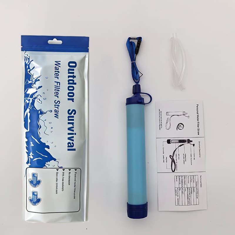 Outdoor water purifier, drinking water purification, outdoor survival, portable direct drinking straw filter, emergency survival outdoor tool 9