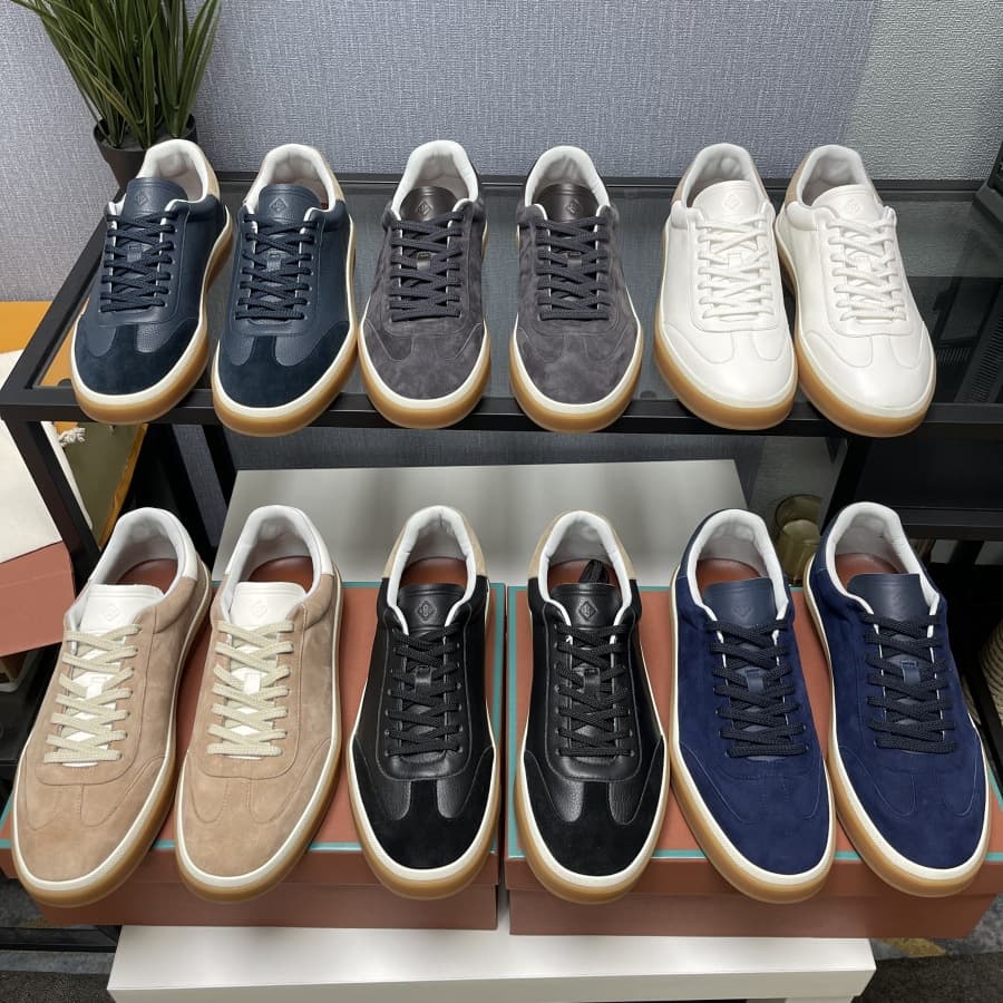 2025 Spring and Autumn New White Shoes LP Men's Shoes Casual Sports Shoes Color Matching Moral Training Shoes Flat Single Shoes Couple Style 5