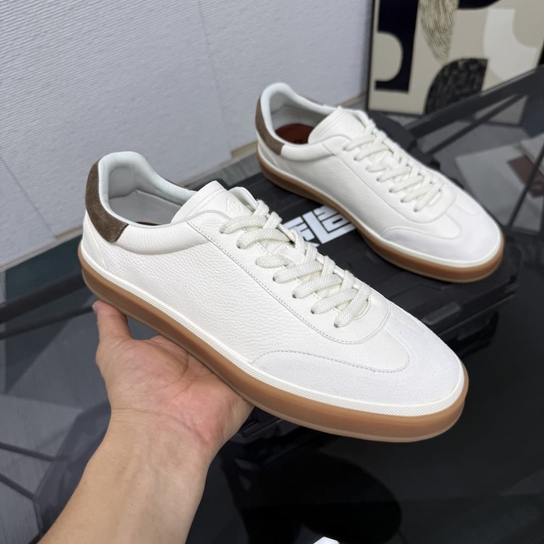 2025 Spring and Autumn New White Shoes LP Men's Shoes Casual Sports Shoes Color Matching Moral Training Shoes Flat Single Shoes Couple Style 1