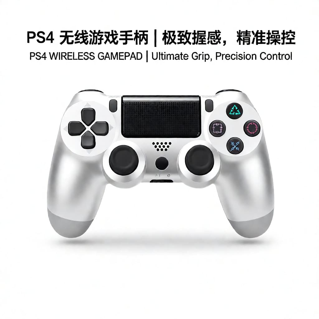 Cross-border p4 wireless Bluetooth handle six-axis body vibration suitable for host games p4 game console controller wholesale 4