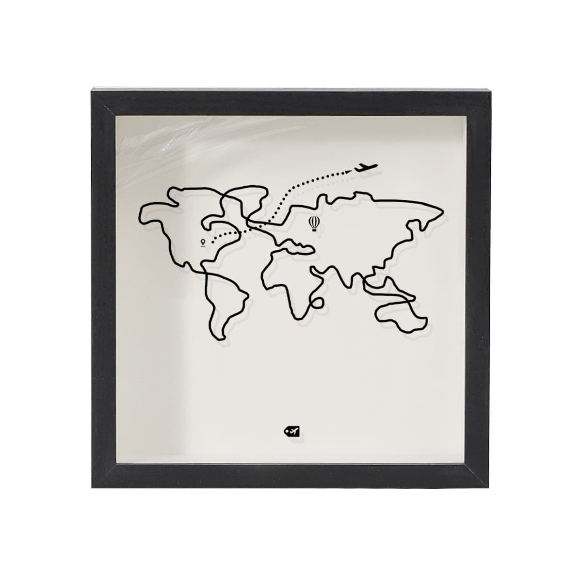 Concert Ticket Storage Frame Travel Ticket Air Ticket Memory Photo Frame Piggy Bank Map Frame Time Fragments Photo Frame 4