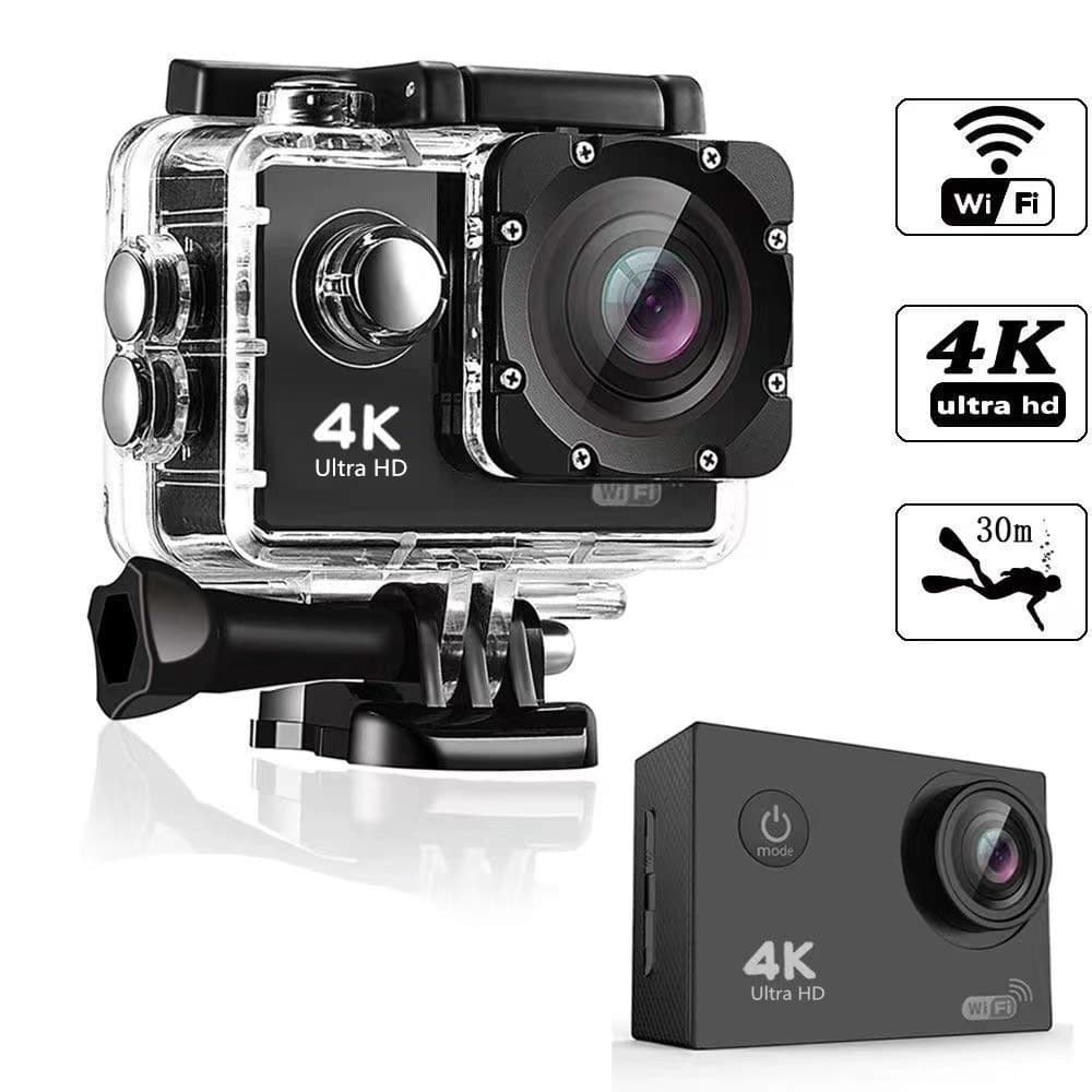 Cross-border hot selling 4K sports camera HD underwater outdoor riding camera digital sports WIFI waterproof camera 2